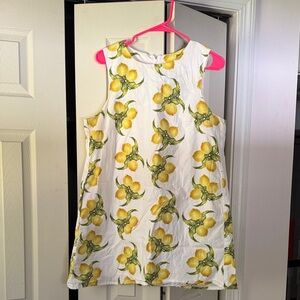 Katie Kime Lemon Print Sleeveless Mini Dress